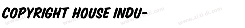 Copyright House Indu字体转换